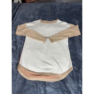 Smartwool‎ Cream Beige Merino Wool Blend Long Sleeve Tunic Top Womens XS